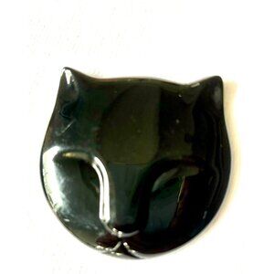 Vintage Avon Kompact Kitten  Black Cat Mirror N5311